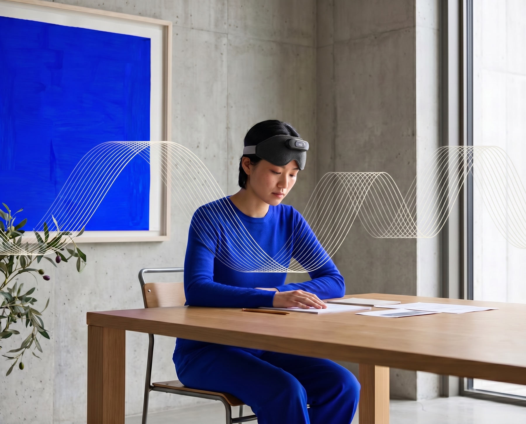 Focus — quiet concentration at the desk